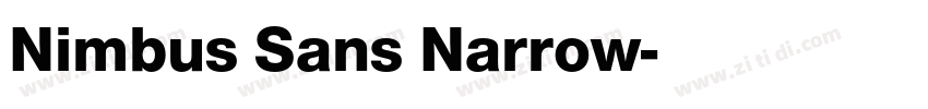 Nimbus Sans Narrow字体转换
